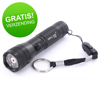 Koopjessite - Metal Flash Light met 7-LED en Laser