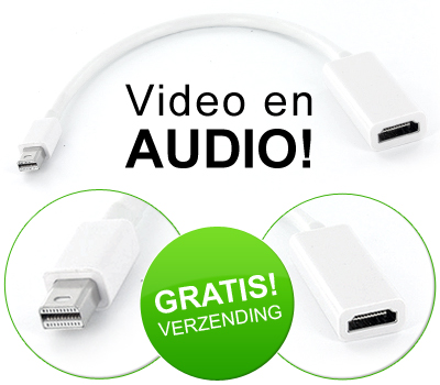 Koopjessite - Mini DisplayPort naar HDMI adapter - Ondersteund audio!