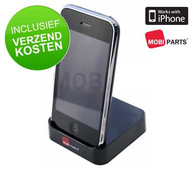 Koopjessite - Mobiparts Glossy Cradle voor Apple iPhone 3G/3GS