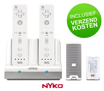 Koopjessite - Nyko Charge Station voor Nintendo Wii