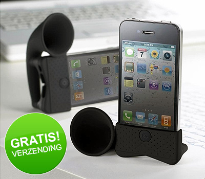 Koopjessite - Q-horn iPhone Speakers - Diverse kleuren beschikbaar