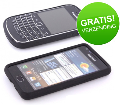 Koopjessite - Siliconen case voor diverse smartphones en tablets - o.a. iPhone 4S en Galaxy S II