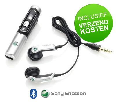 Koopjessite - Sony Ericsson Stereo Bluetooth Headset HBH-DS200