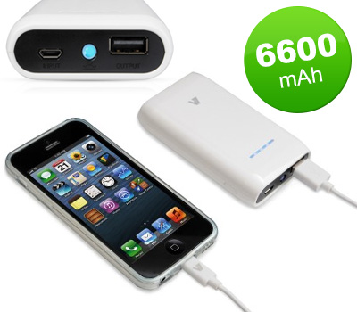 Koopjessite - V7 Portable Power Bank 6600mAh