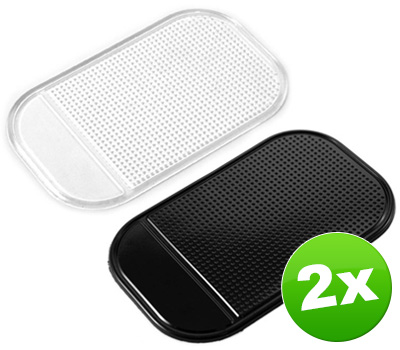 Koopjessite - Vakantie tip: 2x Anti-slip pad (Zwart of transparant)