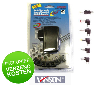 Koopjessite - Vanson oplader Universeel SMP-2000A