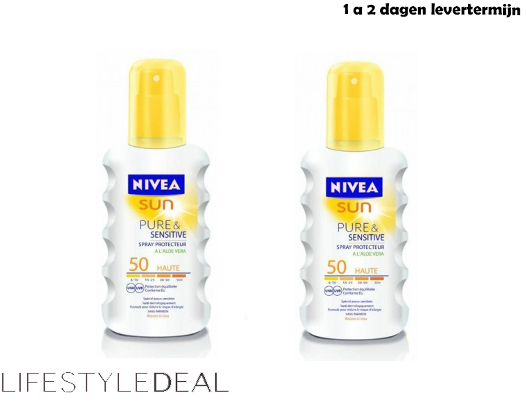 Lifestyle Deal - 2X Nivea Sun; Factor 50; Nu 2 Voor 22,50; Prijs Altijd Incl. Verzenden