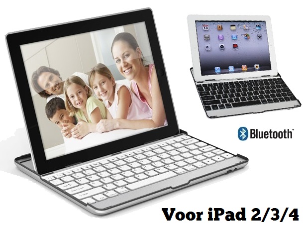 Lifestyle Deal - Aluminium Toetsenbord / Case Voor Ipad 2 / 3 En 4