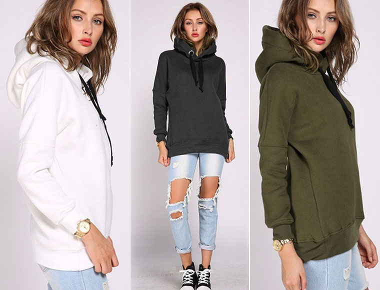 Lifestyle Deal - Comfortabele Dames Hoodie In 3 Kleuren