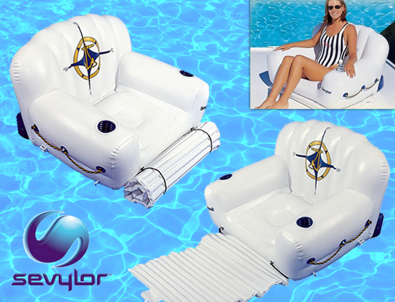 Lifestyle Deal - Comfortabele Sevylor Nautical Opblaasbare Drijfstoel