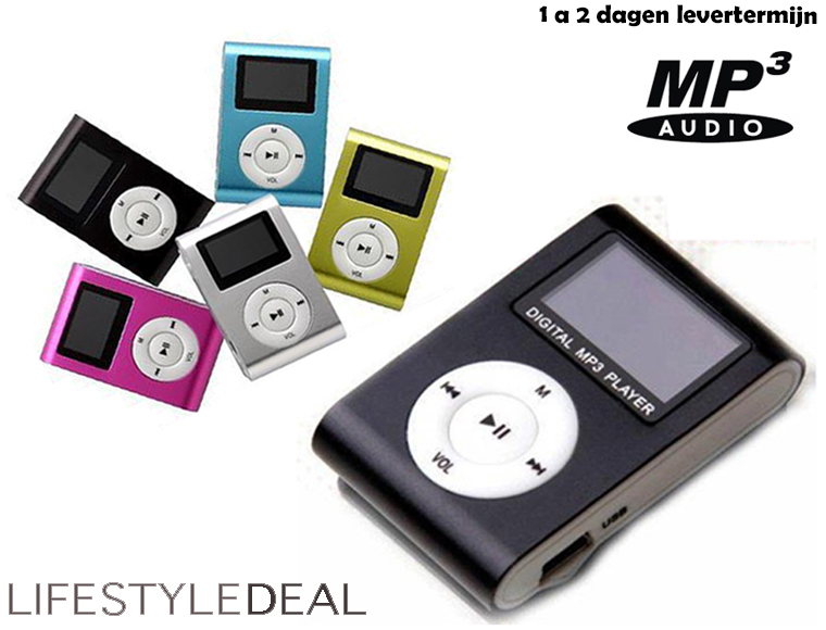 Lifestyle Deal - Compacte Mp3 Met Lcd Beeldscherm; Onze Deal Uw Kwaliteit; Prijzen Altijd Incl. Verzenden