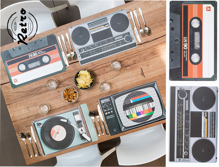 Lifestyle Deal - Retro Placemats Set Van 4