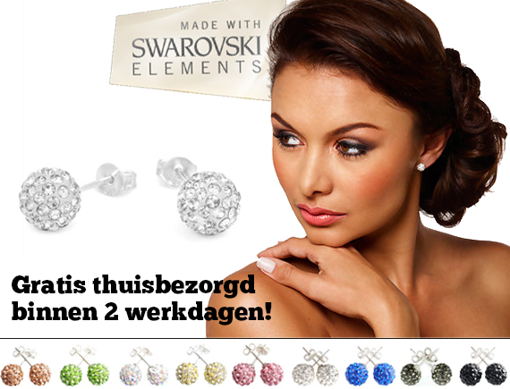 Lifestyle Deal - Shamballa Oorbellen In 12 Verschillende Kleuren