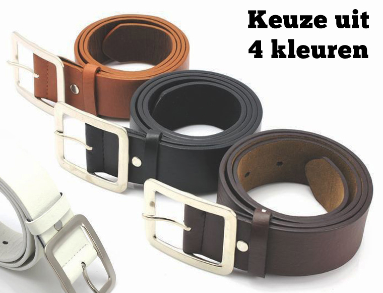 Lifestyle Deal - Stoere Pu-lederen Riem In 4 Kleuren