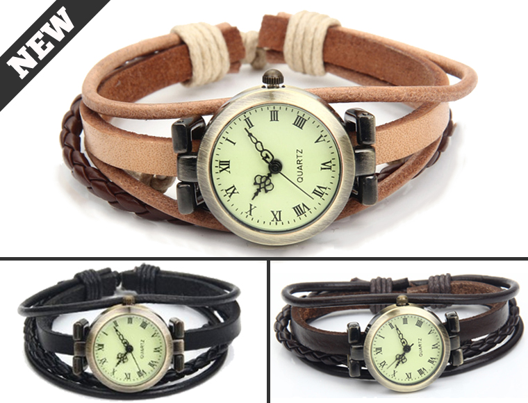 Lifestyle Deal - Trendy Lederen Armbandhorloge In 3 Kleuren