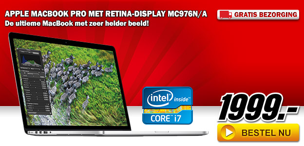 Media Markt - APPLE MacBook Pro met Retina-display MC976N/A