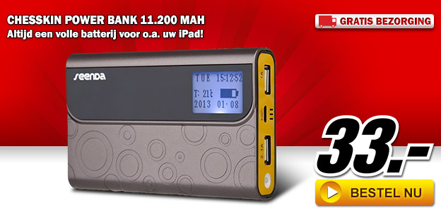 Media Markt - CHESSKIN Power Bank 11.200 mAh