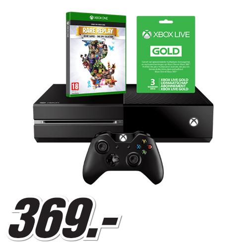 Media Markt - MICROSOFT XBOX ONE + RARE REPLAY + 3 MAANDEN XBOX LIVE