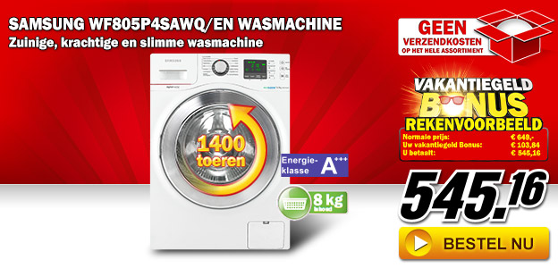 Media Markt - Samsung WF805P4SAWQ/EN wasmachine