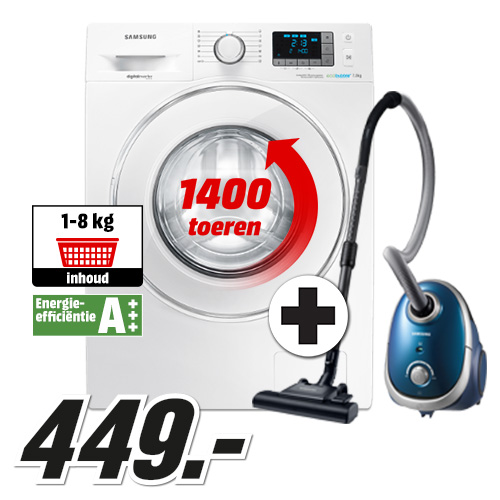 Media Markt - SAMSUNG WF80F5E5P4W/EN