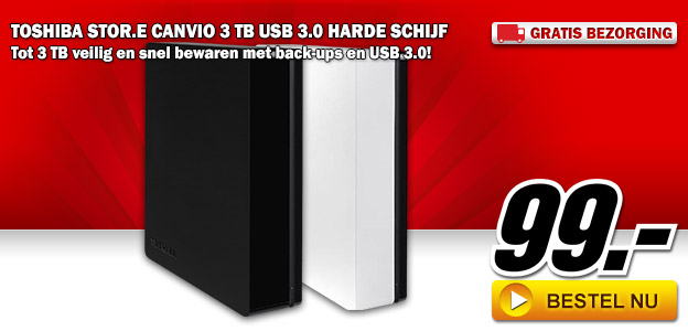 Media Markt - TOSHIBA STOR.E CANVIO 3 TB 3.5"" USB 3.0