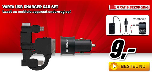 Media Markt - Varta USB Car Charger set