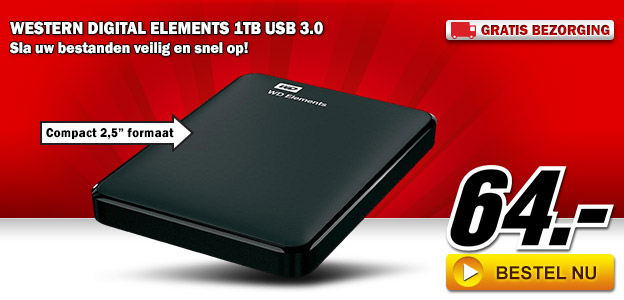 Media Markt - Western Digital Elements 1 TB USB 3.0