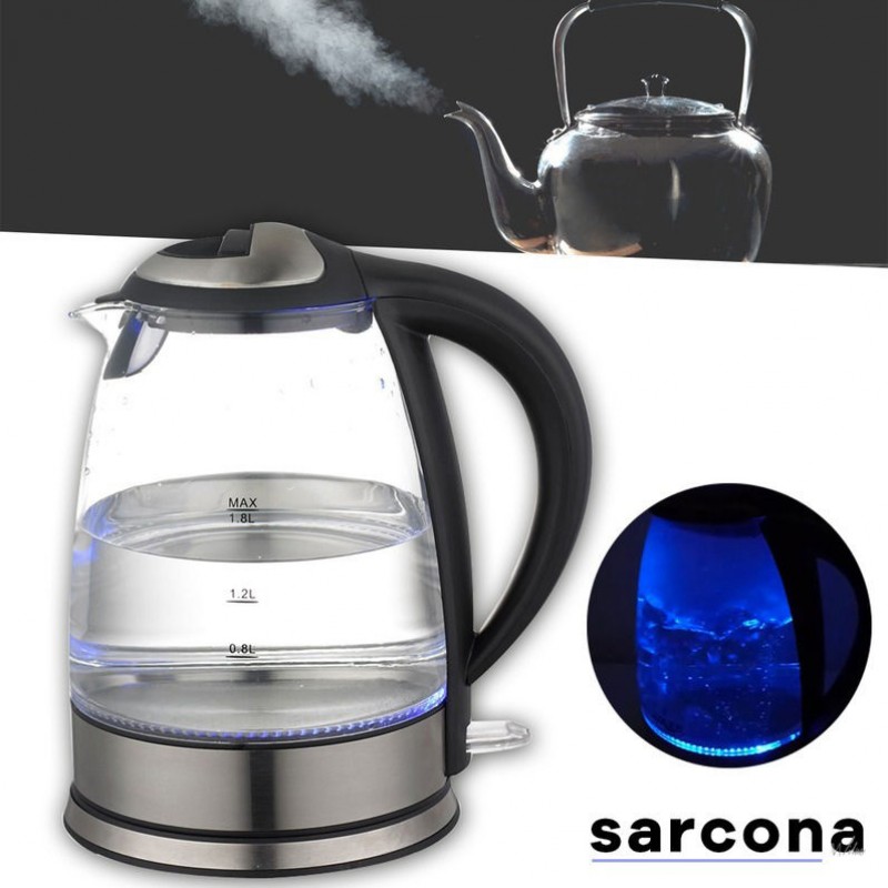 One Day For Ladies - Grafner Sarcona Design Glazen Waterkoker 1.8L