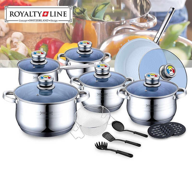 One Day For Ladies - Royalty Line 18 delige pannenset One Day For Ladies - Royalty Line 18 delige pannenset