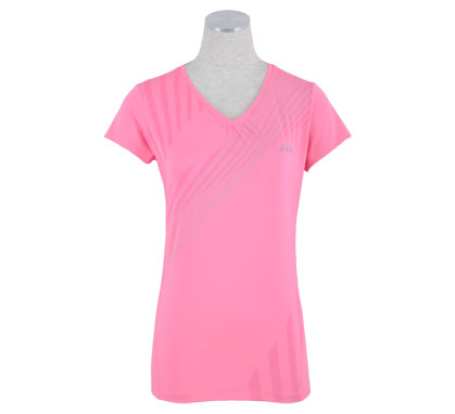 Plutosport - Asics Hardloop T-shirt All Over Dames