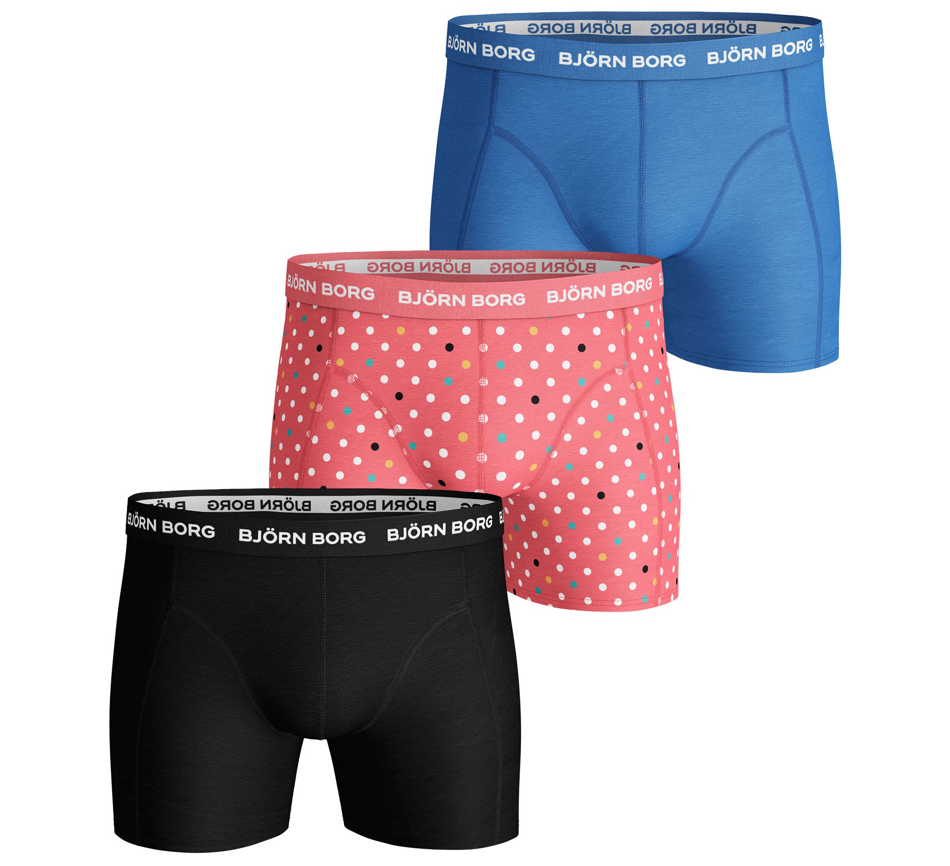 Plutosport - Björn Borg Essential Seasonal Dot Boxershorts (3-pack)