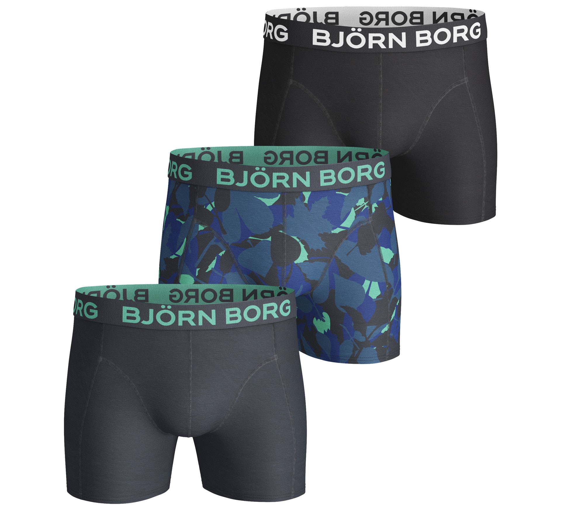 Plutosport - Björn Borg Forest Boxershorts (3-pack)