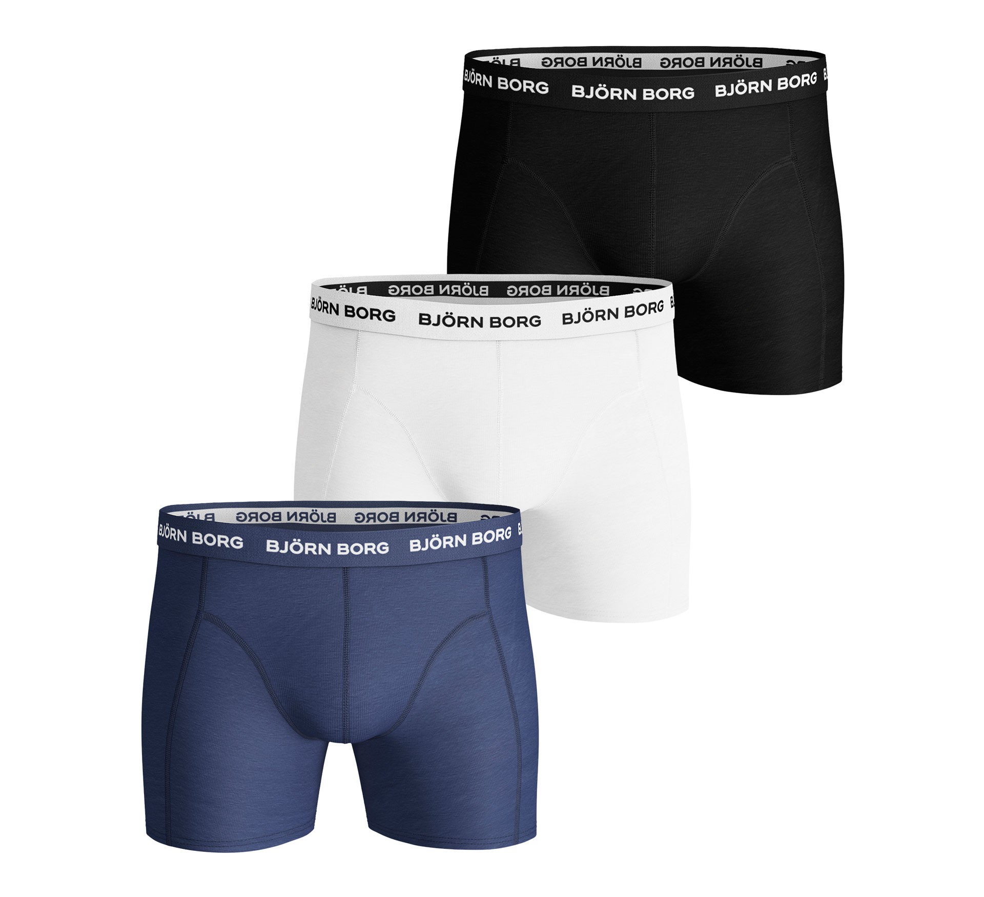 Plutosport - Björn Borg Solids Boxershorts (3-pack)