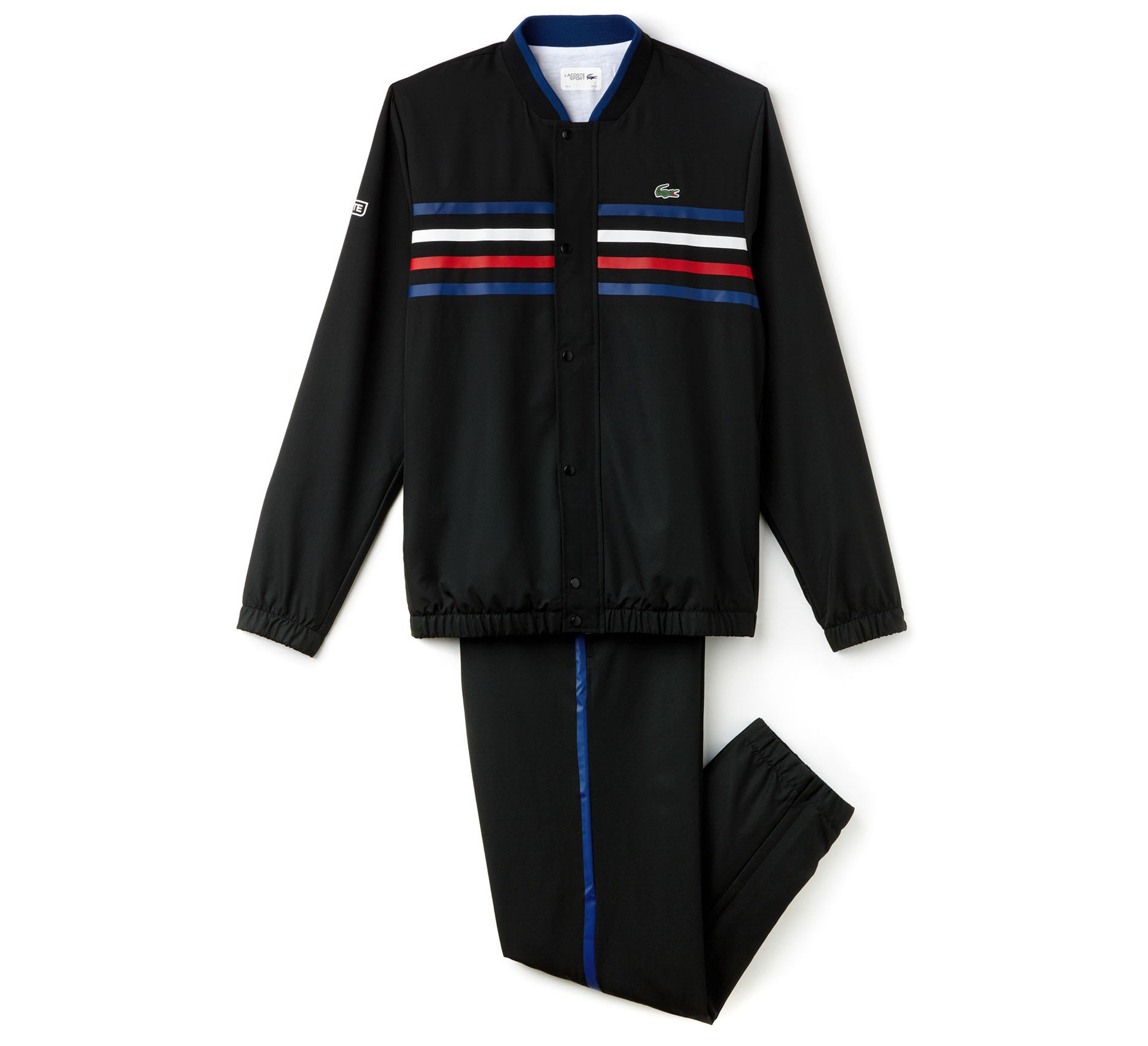 Plutosport - Lacoste Sport Tennis Colored Bands Tracksuit