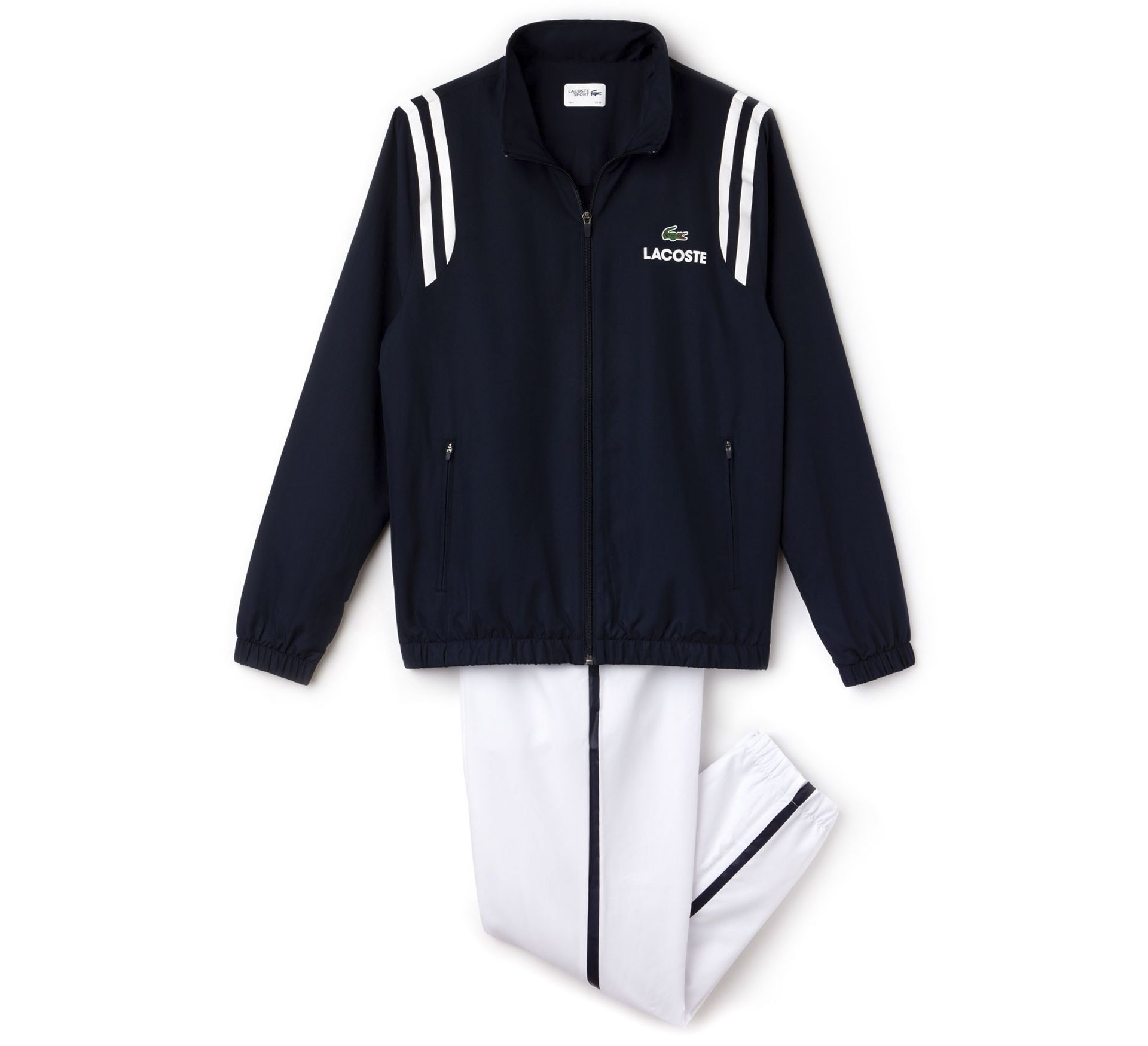 Plutosport - Lacoste Sport Tennis Contrast Bands Tracksuit