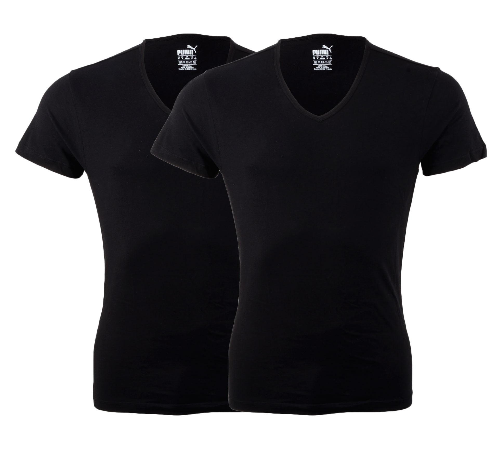 Plutosport - Puma Basic V Neck Tee (2-pack)