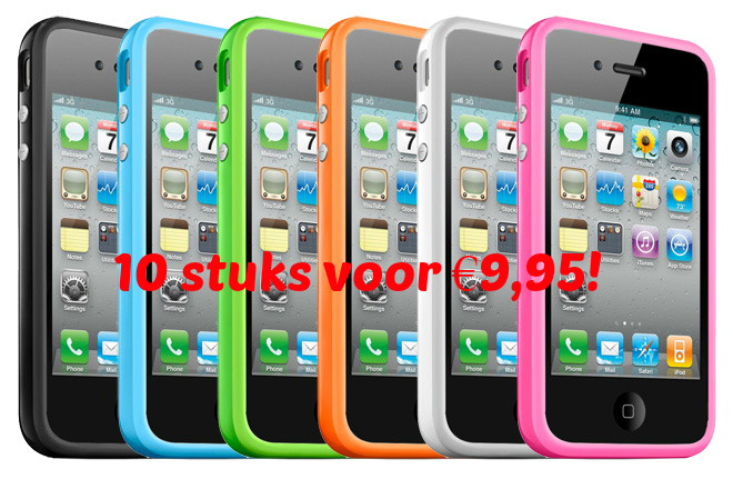 Seal de Deal - 10 x Bumpercase geschikt voor de iPhone 4(S)