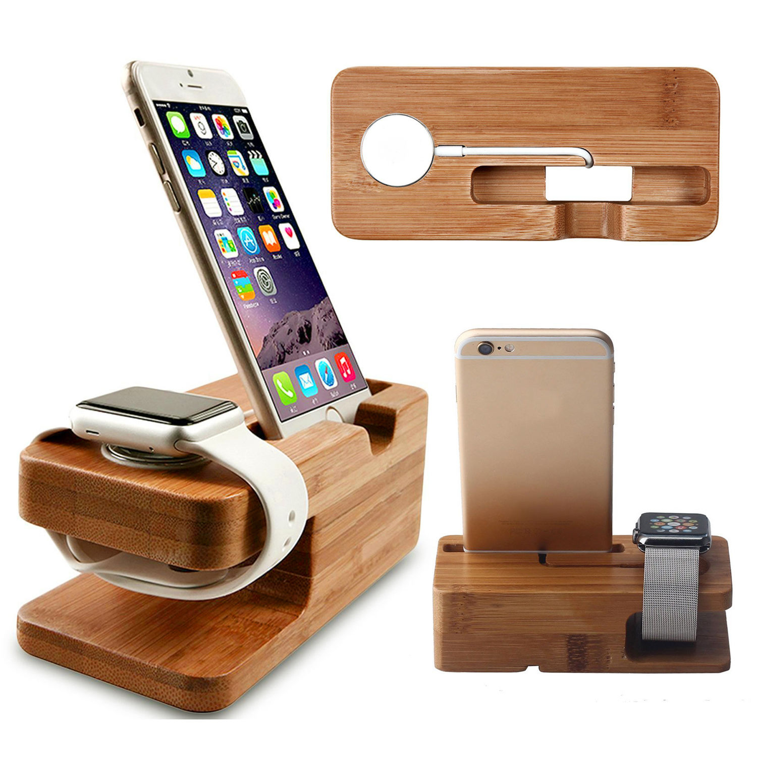 Seal de Deal - Houten Watch en Phone houder