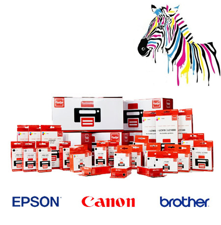 Spullen.nl - 6 pack cartridges voor Epson/Brother/Canon Spullen.nl - 6 pack cartridges voor Epson/Brother/Canon