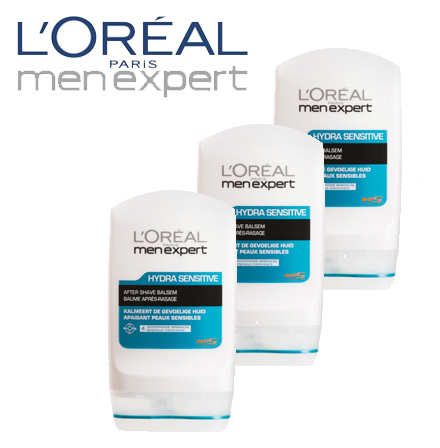 Spullen.nl - L'Or&eacute;al Men Expert Hydra Sensitive afthershave balsem SET VAN 3