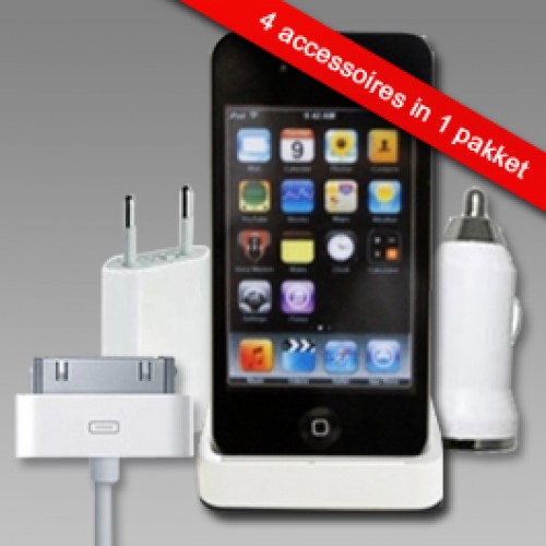 Super Dagdeal - 4 in 1 accessoires set voor iPhone