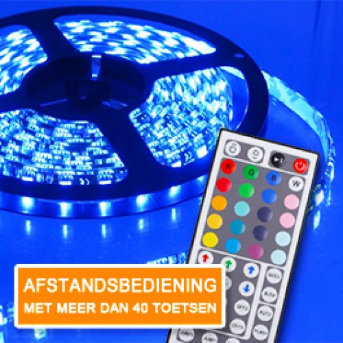 Super Dagdeal - 5 meter lange RGB LED-lichtstrip met afstandsbediening