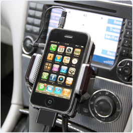 Super Dagdeal - Carkit met FM stereo transmitter voor de iPhone of andere smartphones!