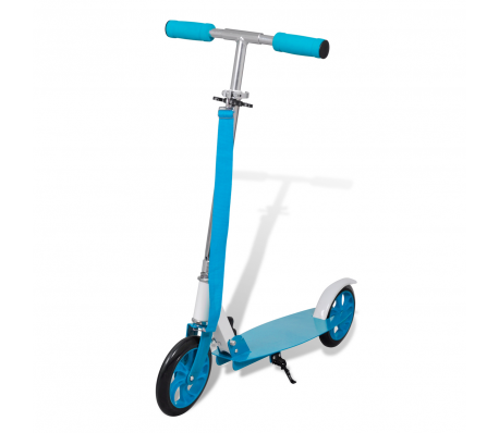 VidaXL - Blauwe opvouwbare aluminium step - wielen &oslash; 205 mm