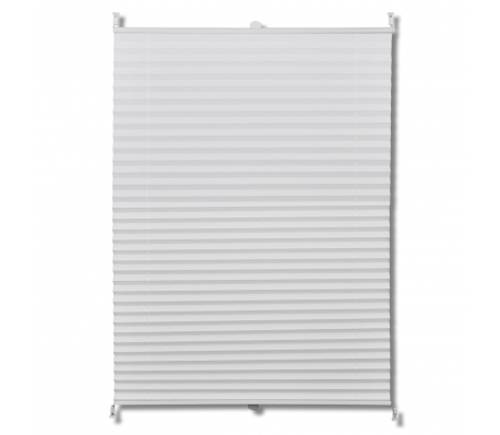 VidaXL - Pliss&eacute;jaloezie 40x125 cm wit
