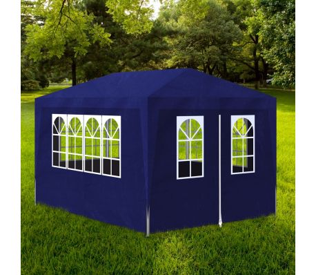 VidaXL - vidaXL Partytent met 4 wanden 3x4 m blauw