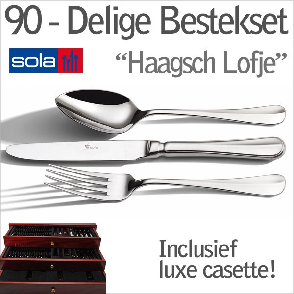 vsdeal.com - 90-delig luxe bestekset van Sola in Bestekcassette