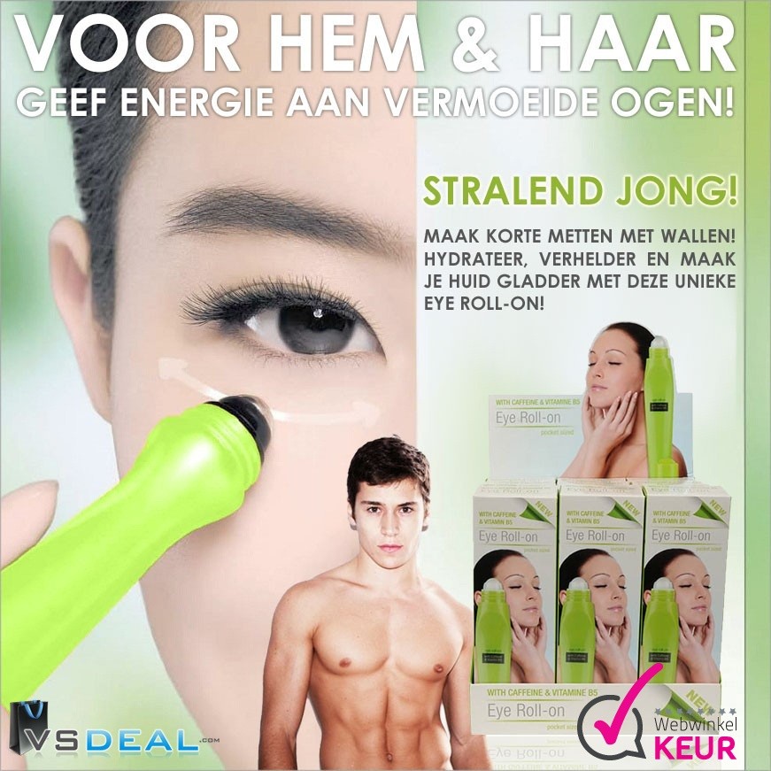 vsdeal.com - EUROKNALLER Eye Roll-On. Maak korte metten met wallen!