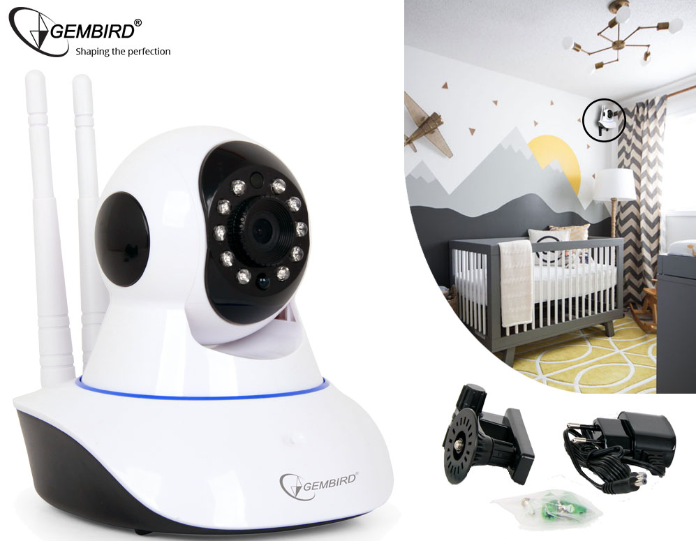 vsdeal.com - Gembird Roterende HD WIFI Camera