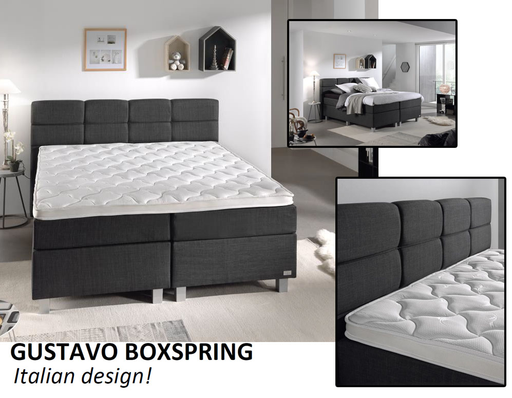 vsdeal.com - Gustavo Compleet 2-persoons Boxspring met Italiaans Design